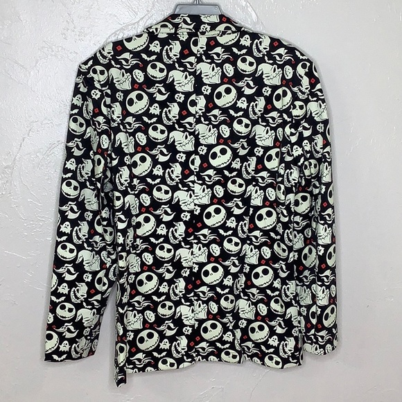 Nightmare before Christmas Glow in the Dark Dinner Jacket W Bow Tie SZ S/M NWT - Picture 3 of 16
